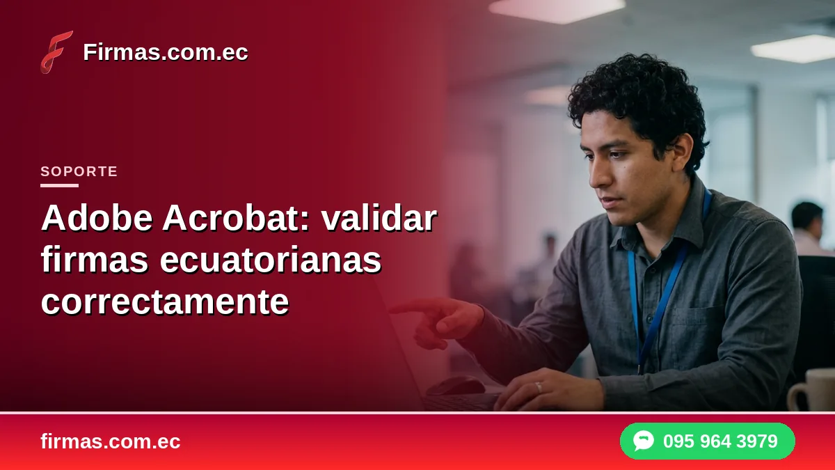 Adobe Acrobat: validar firmas ecuatorianas correctamente