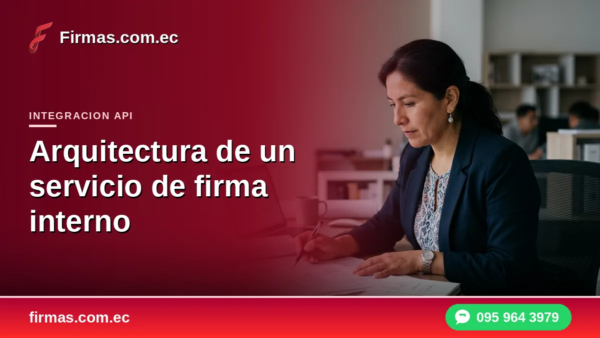 Arquitectura de un servicio de firma electrónica interno