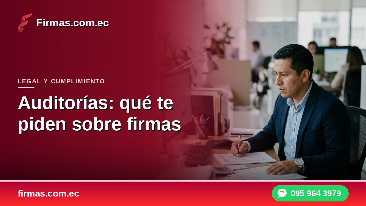 Auditorías: qué te piden sobre firmas