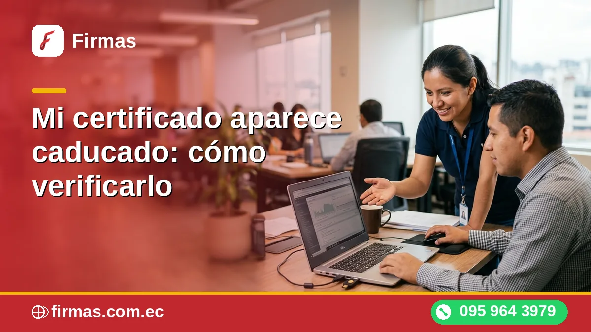 Mi certificado aparece caducado: cómo verificarlo