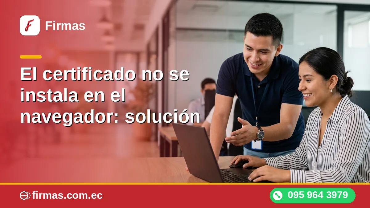 El certificado no se instala en el navegador: solución