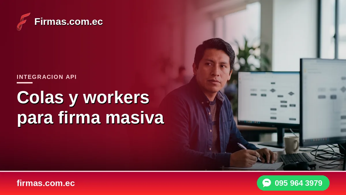 Colas y workers para firma masiva