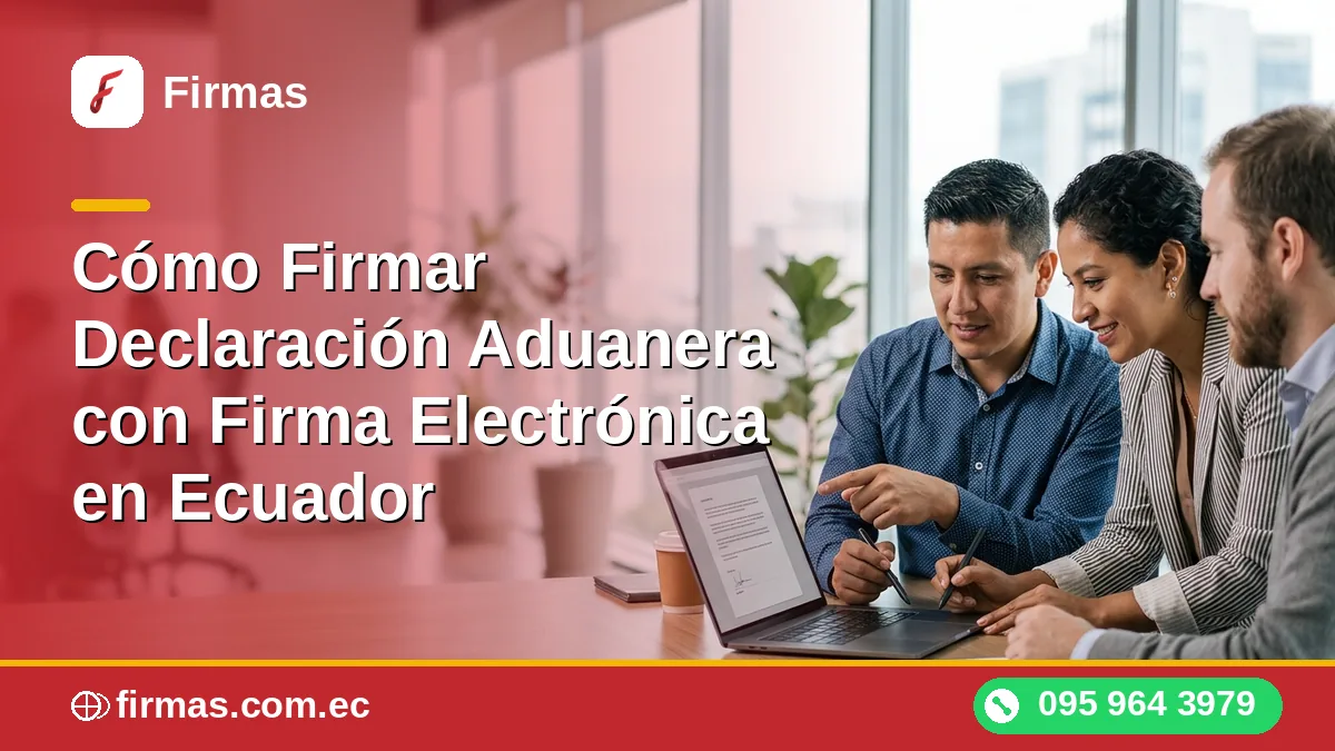 Cómo Firmar Declaración Aduanera con Firma Electrónica en Ecuador