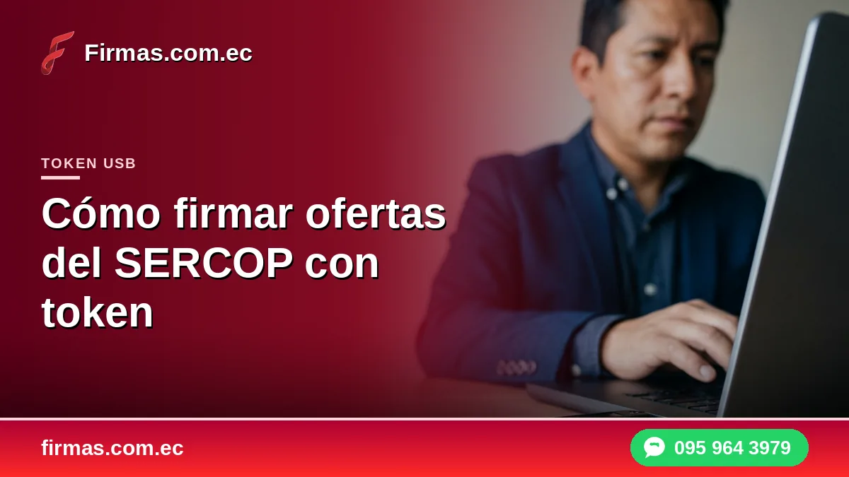 Cómo firmar ofertas del SERCOP con token