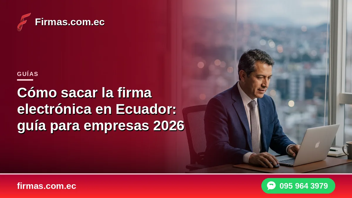 Cómo sacar la firma electrónica en Ecuador: guía para empresas 2026