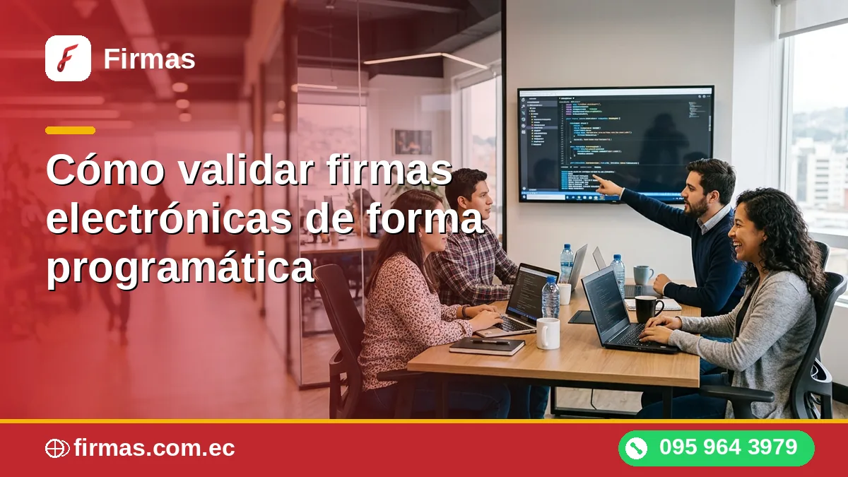 Cómo validar firmas electrónicas de forma programática