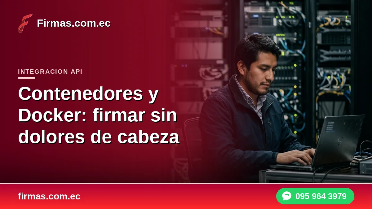 Contenedores y Docker: firmar sin dolores de cabeza