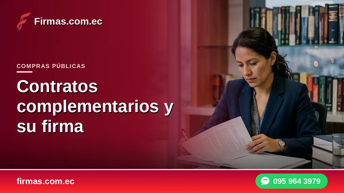 Contratos complementarios y su firma electrónica