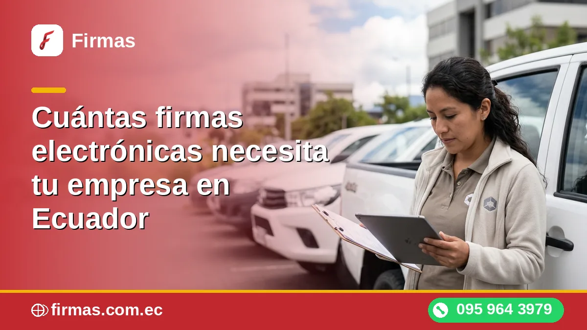 Cuántas firmas electrónicas necesita tu empresa en Ecuador
