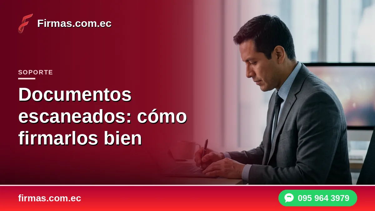 Documentos escaneados: cómo firmarlos bien