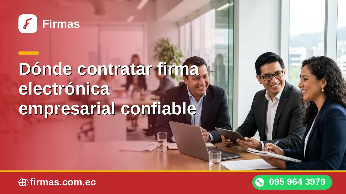 Dónde contratar firma electrónica empresarial confiable