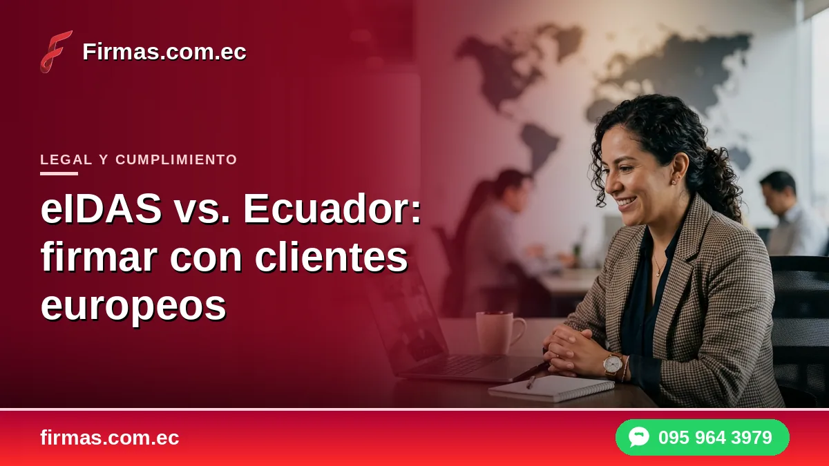 eIDAS vs. Ecuador: cómo firmar con clientes europeos