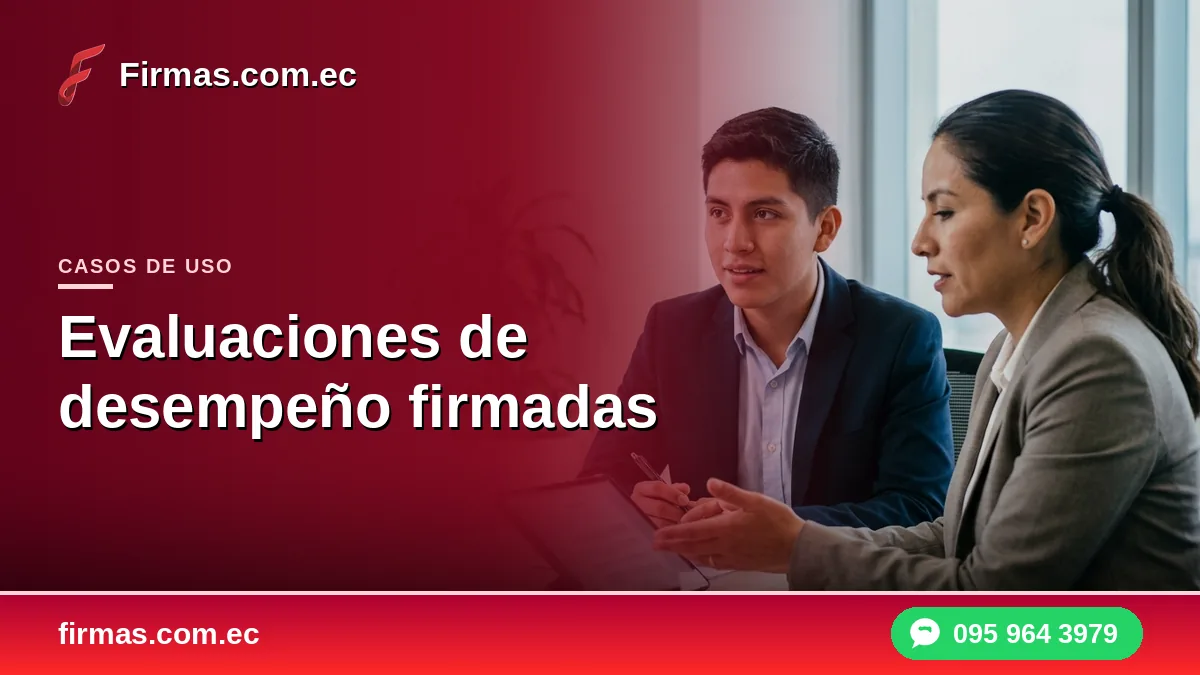 Evaluaciones de desempeño firmadas con firma electrónica