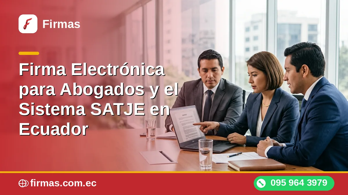 Firma Electrónica para Abogados y el Sistema SATJE en Ecuador