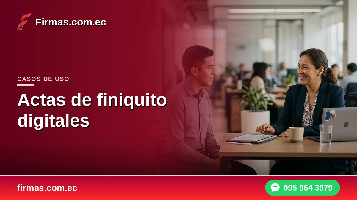 Actas de finiquito digitales con firma electrónica