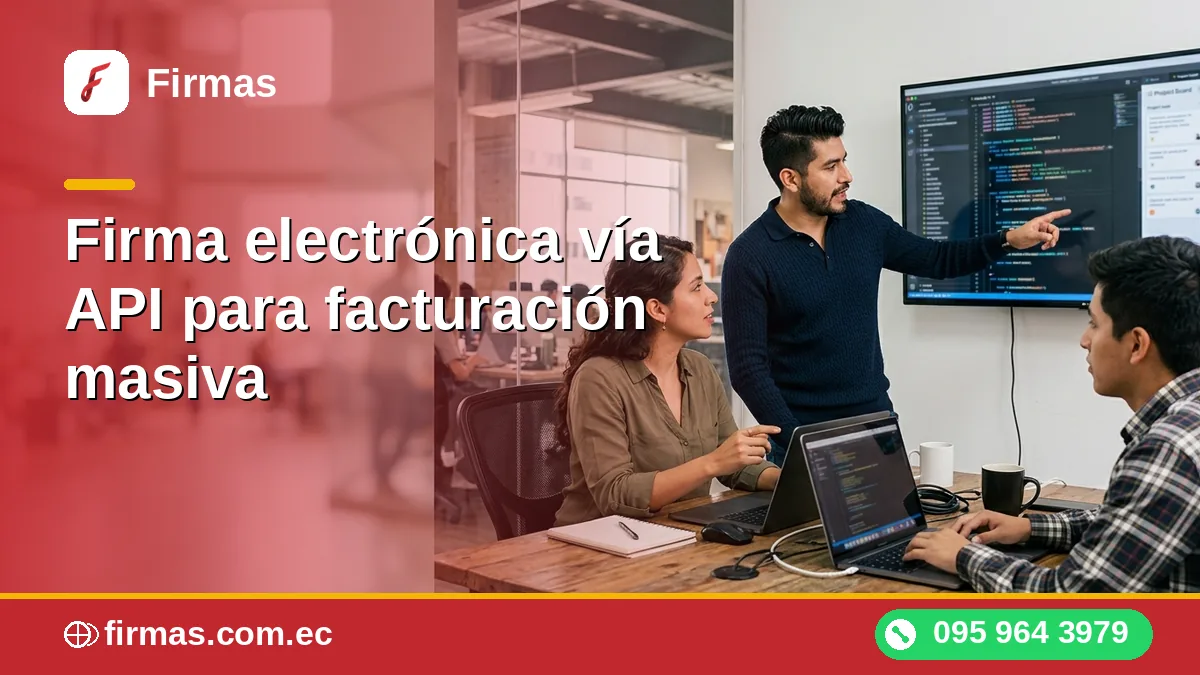 Firma electrónica vía API para facturación masiva