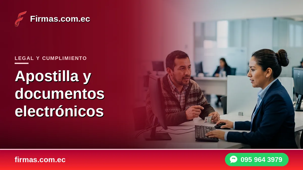 Apostilla y documentos electrónicos: qué resuelve cada una