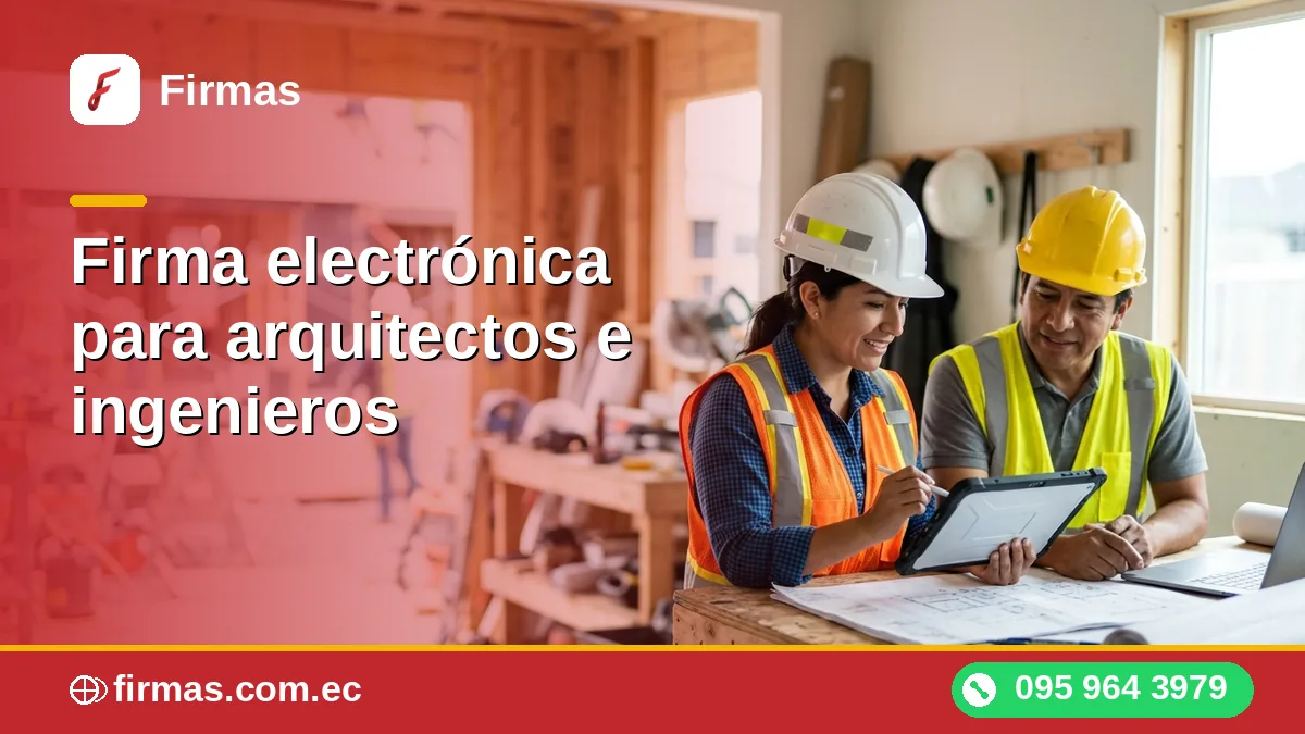 Firma electrónica para arquitectos e ingenieros