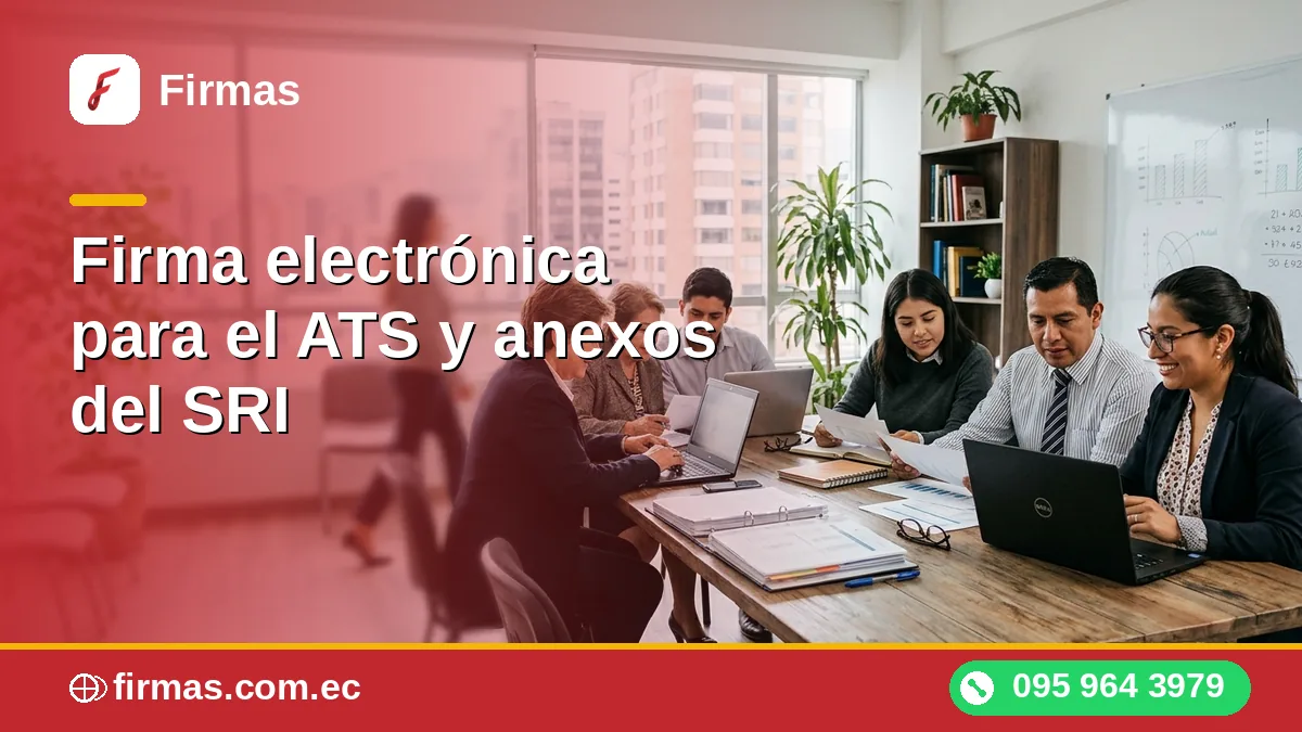 Firma electrónica para el ATS y anexos del SRI