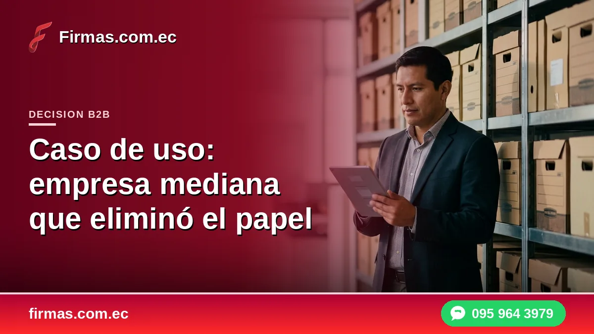 Caso de uso: empresa mediana que eliminó el papel con firma electrónica