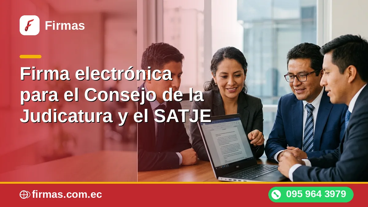 Firma electrónica para el Consejo de la Judicatura y el SATJE