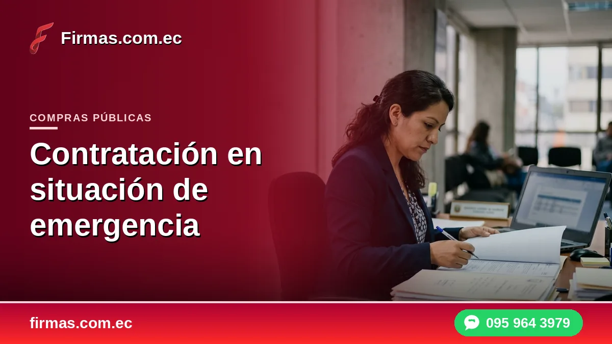 Contratación en situación de emergencia: cómo firmar a tiempo