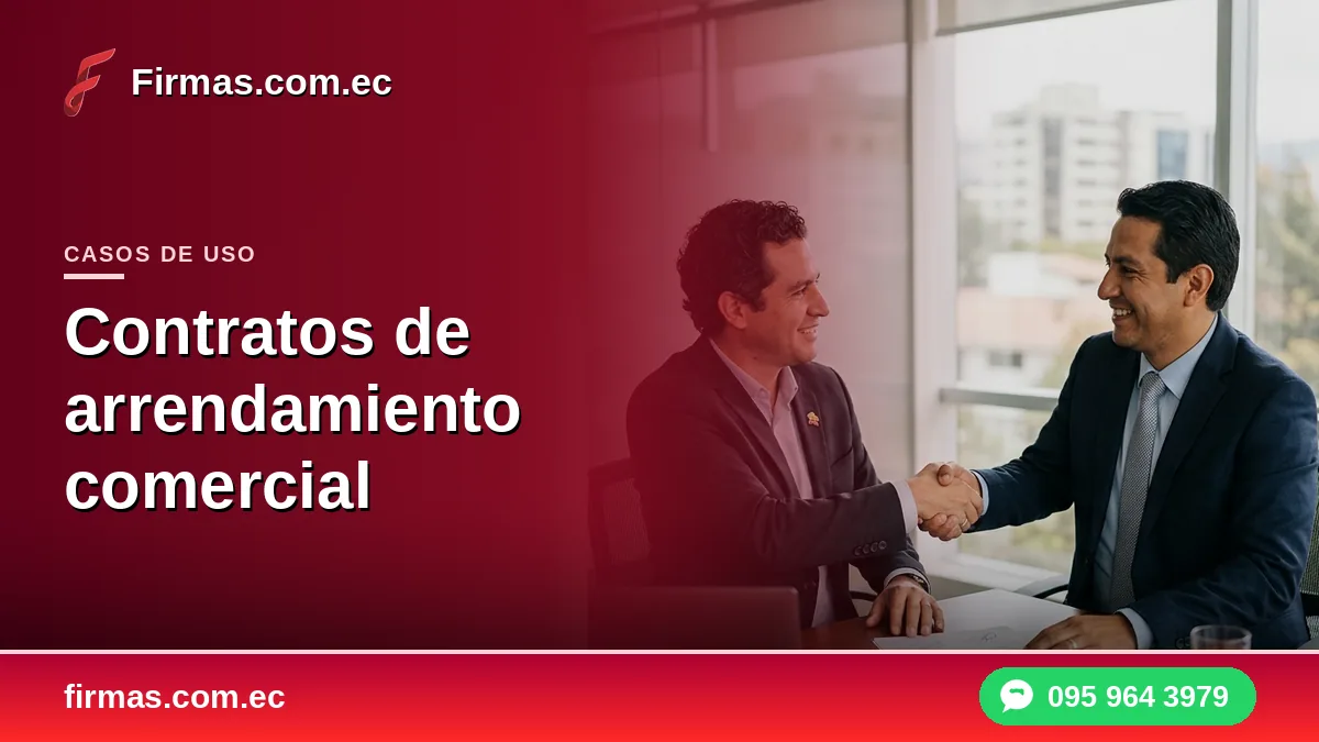 Firma electrónica para contratos de arrendamiento comercial