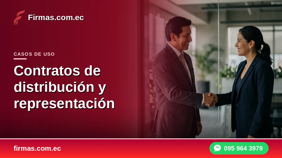 Firma electrónica en contratos de distribución y representación