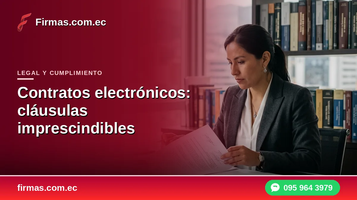 Contratos electrónicos: cláusulas imprescindibles