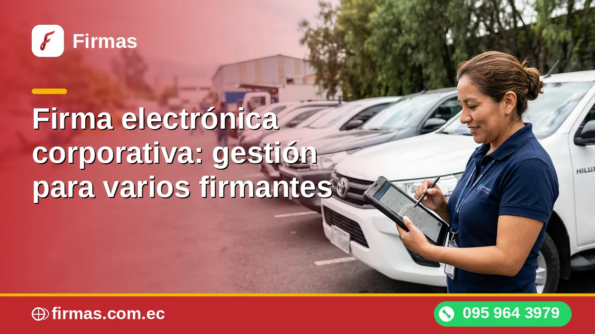 Firma electrónica corporativa: gestión para varios firmantes