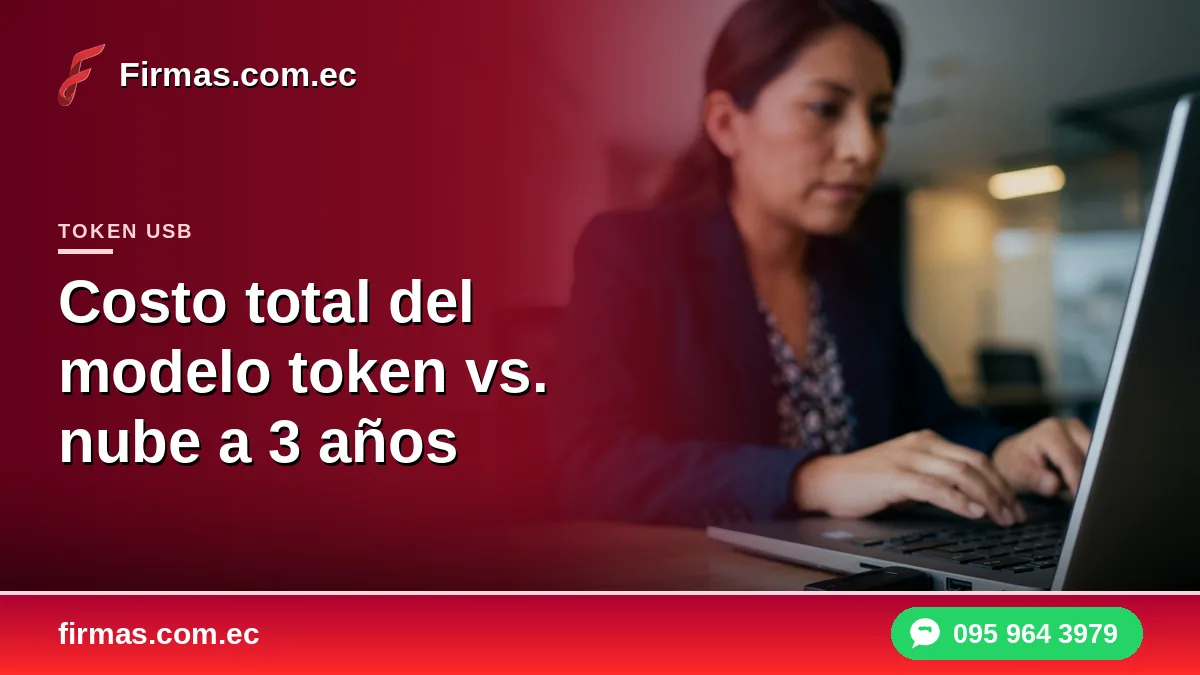 Costo total del modelo token vs. nube a 3 años