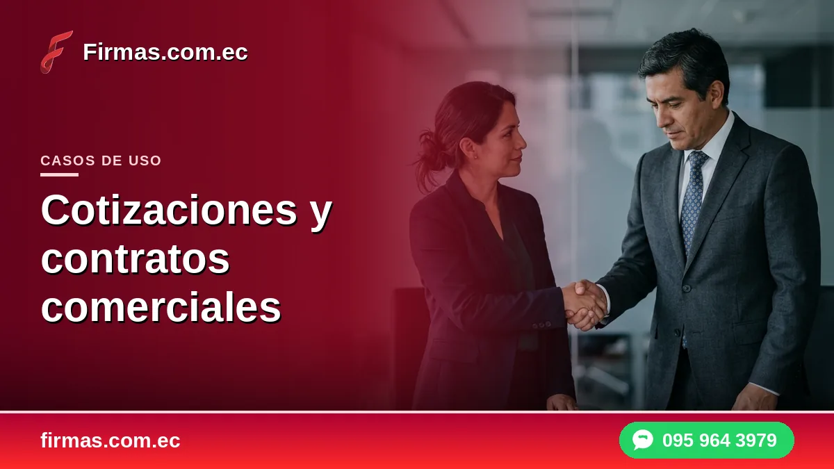 Firma electrónica en cotizaciones y contratos comerciales