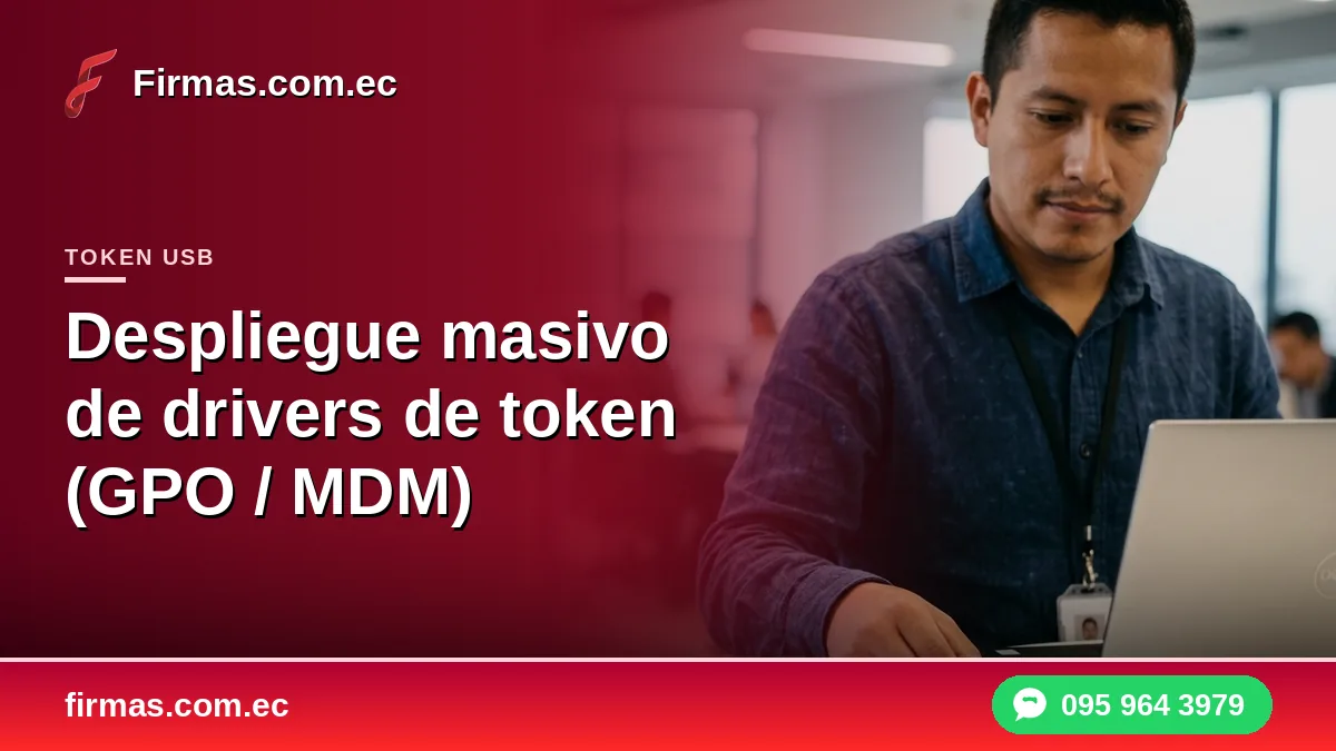 Despliegue masivo de drivers de token (GPO / MDM)
