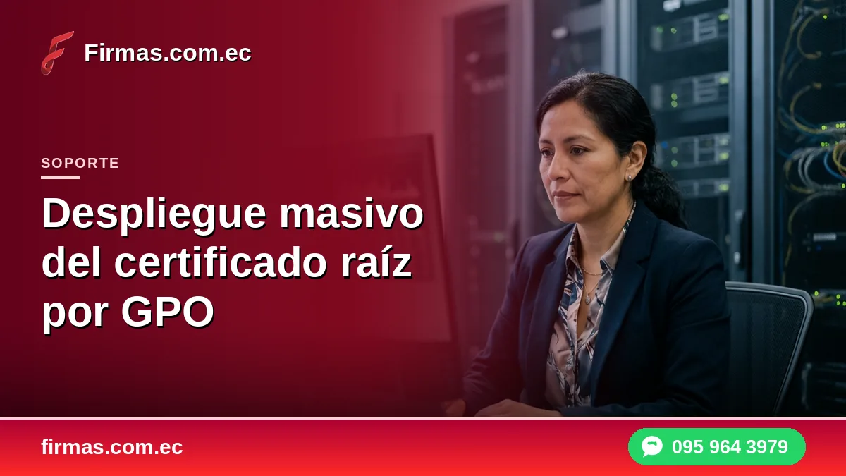 Despliegue masivo del certificado raíz por GPO