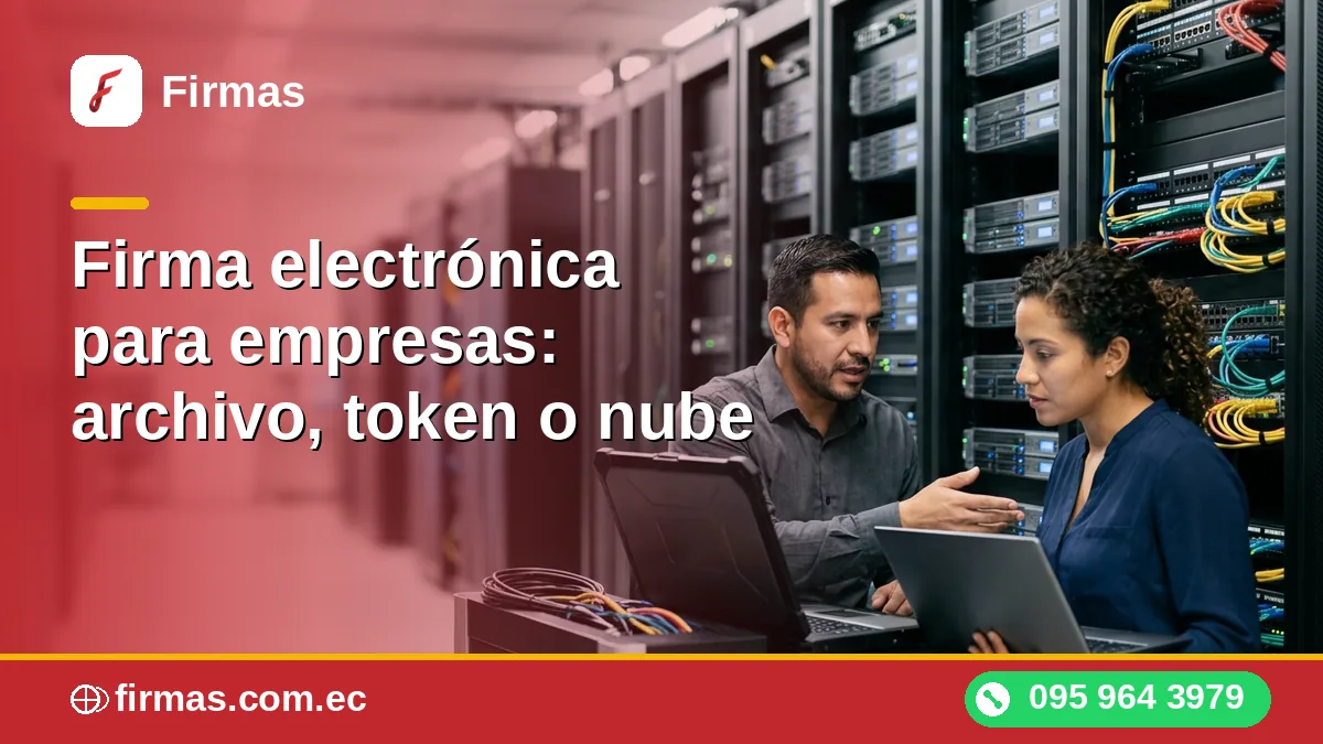 Firma electrónica para empresas: archivo, token o nube