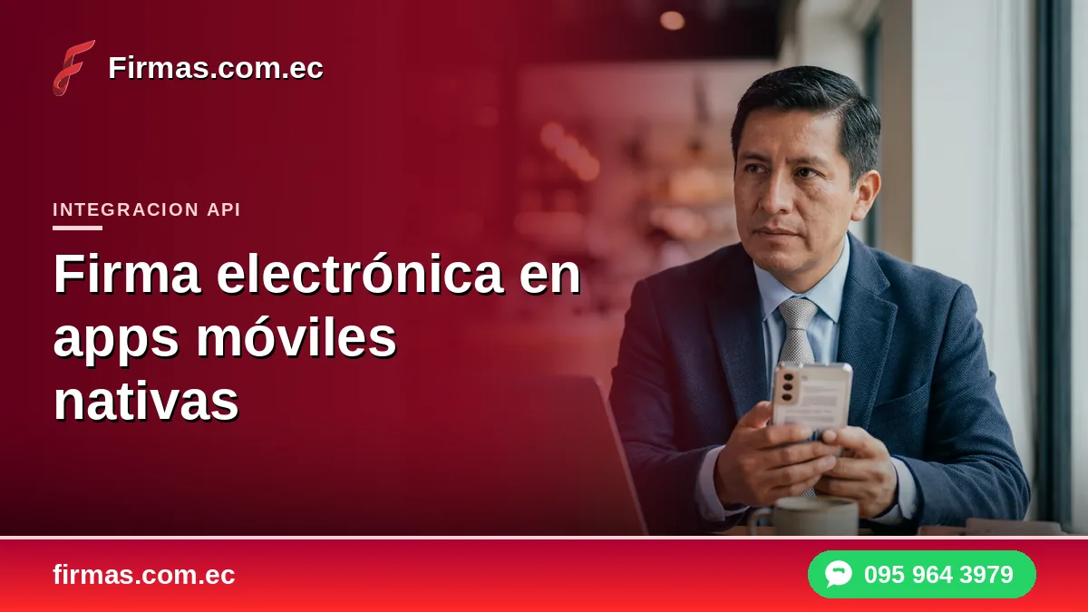 Firma electrónica en apps móviles nativas