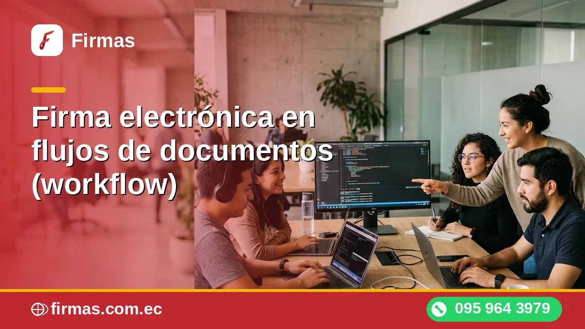 Firma electrónica en flujos de documentos (workflow)