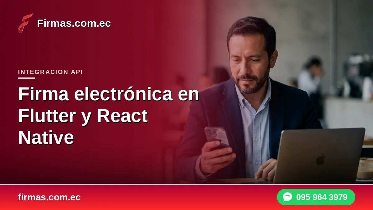 Firma electrónica en Flutter y React Native
