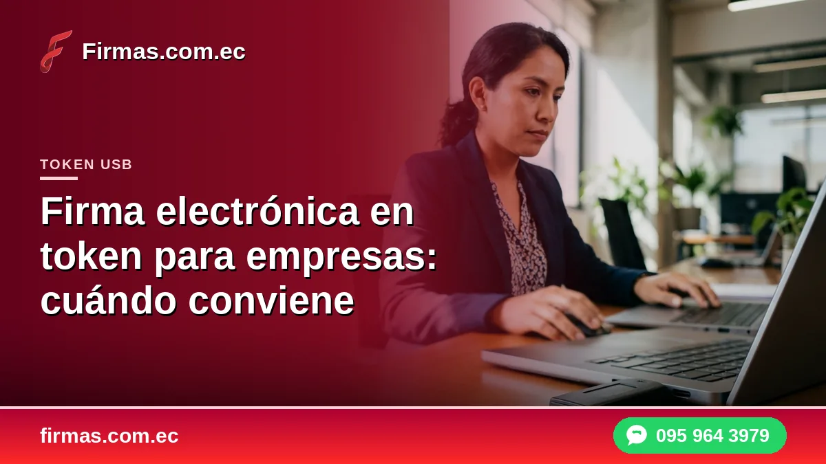 Firma electrónica en token para empresas: cuándo conviene