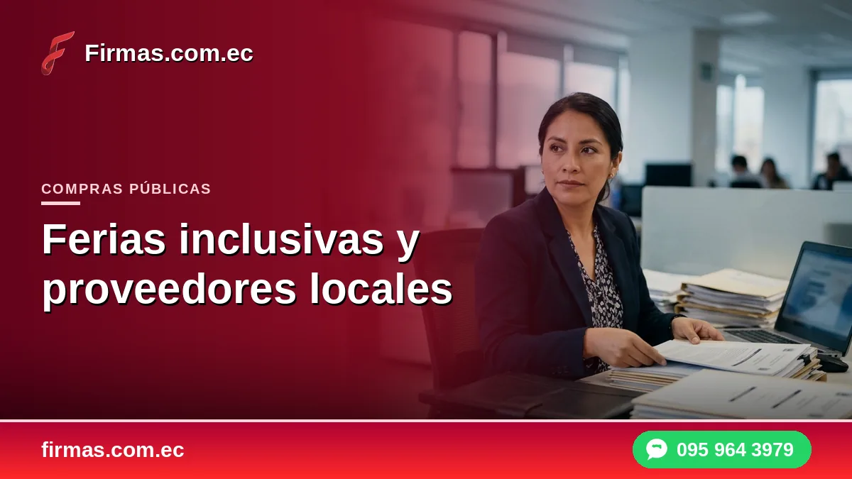 Ferias inclusivas y proveedores locales: la firma electrónica