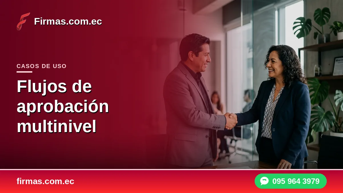 Firma electrónica en flujos de aprobación multinivel