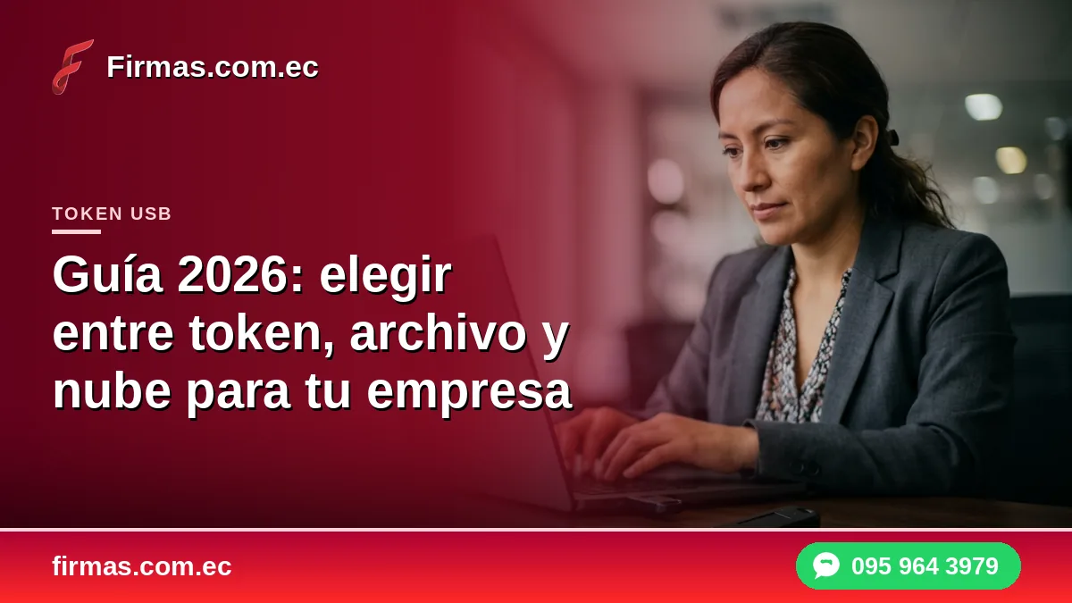 Guía 2026: elegir entre token, archivo y nube para tu empresa