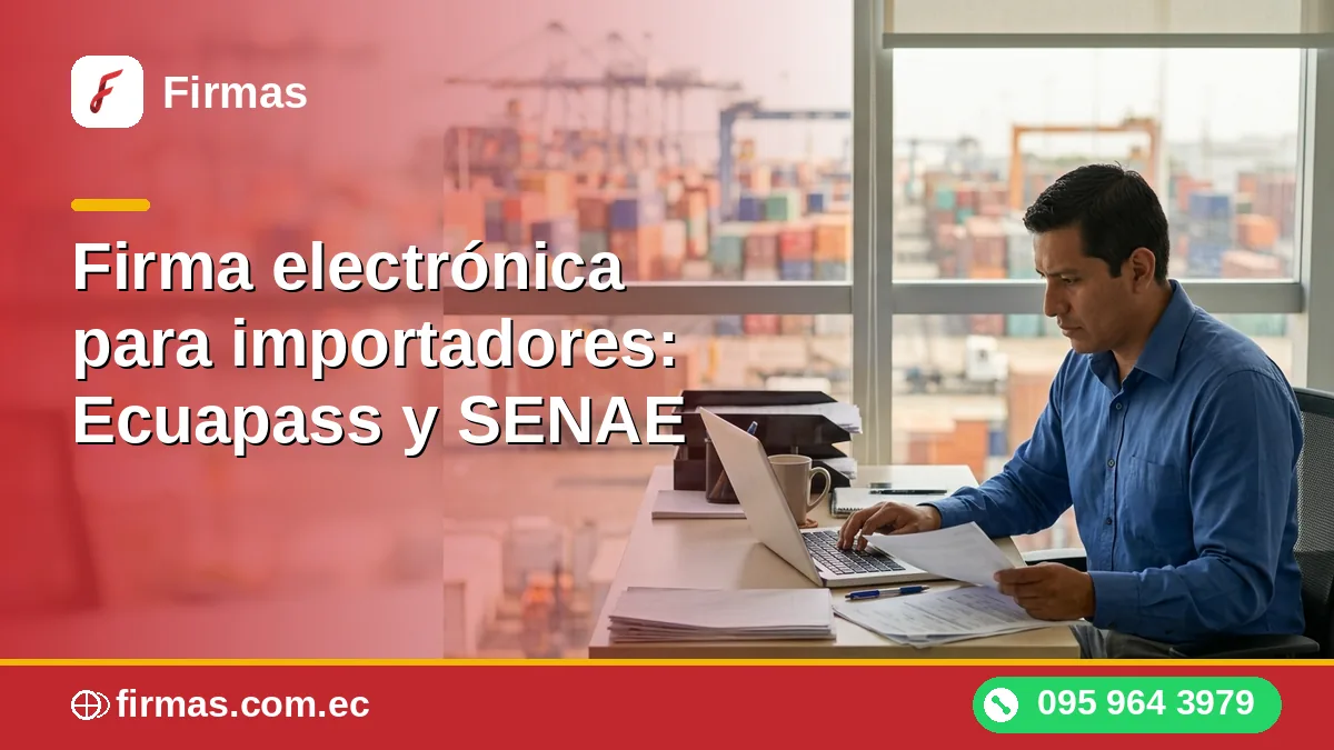 Firma electrónica para importadores: Ecuapass y SENAE