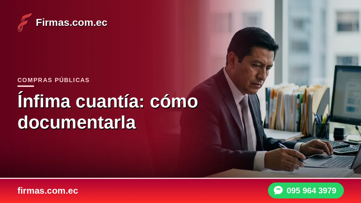 Ínfima cuantía: cómo documentarla