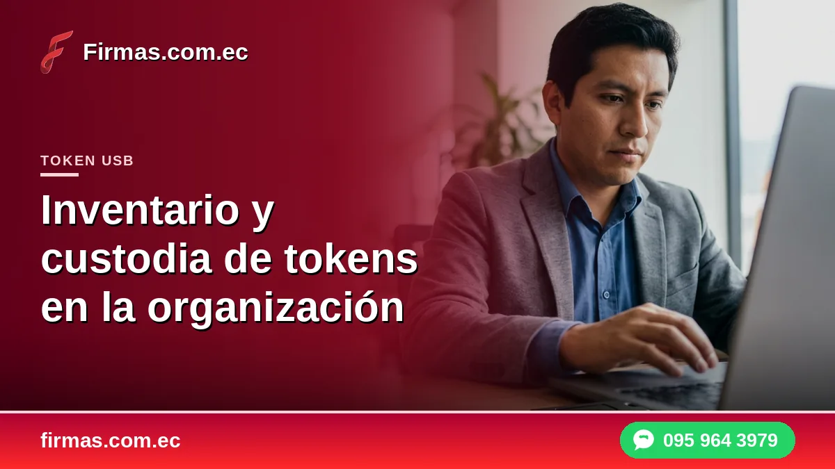 Inventario y custodia de tokens en la organización