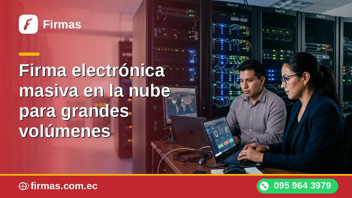 Firma electrónica masiva en la nube para grandes volúmenes