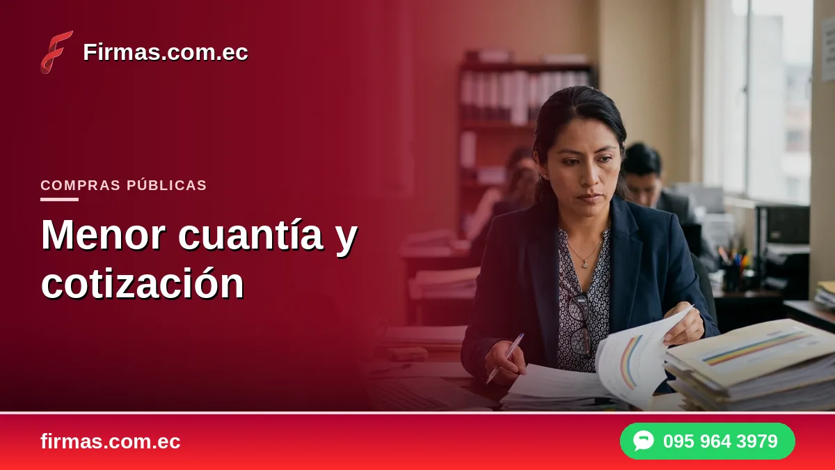 Menor cuantía y cotización