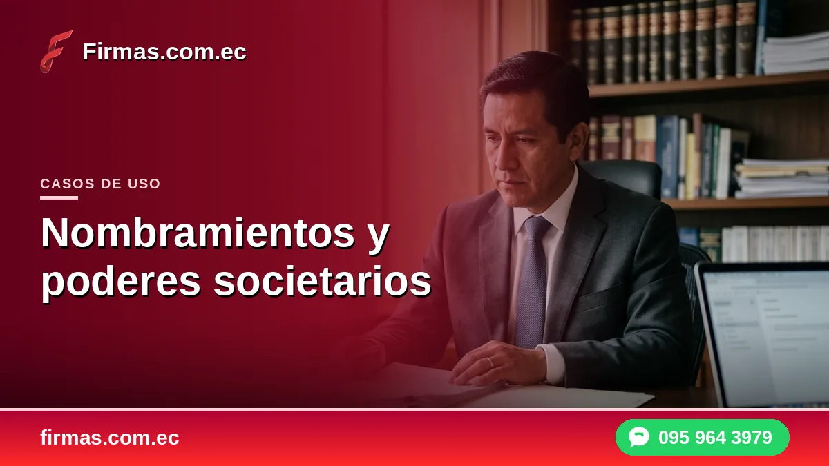 Firma electrónica en nombramientos y poderes societarios