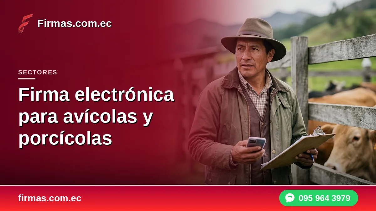Firma electrónica para avícolas y porcícolas