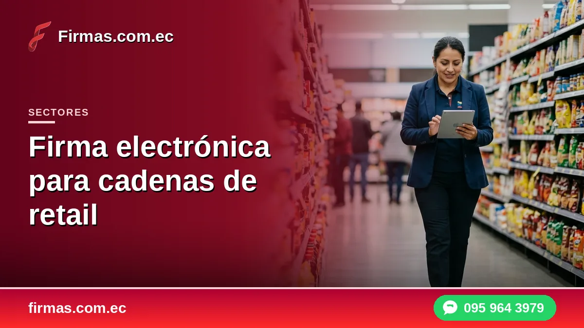 Firma electrónica para cadenas de retail